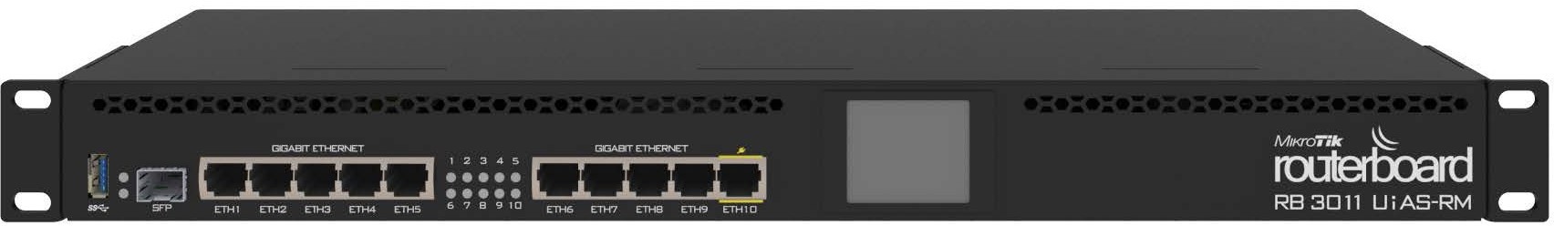 MikroTik RouterBoard 3011UiAS (RB3011UiAS-RM) - Opinie, dane techniczne ...
